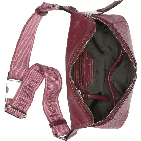 Calvin Klein Womens Millie Novelty Belt BagDeep Rouge