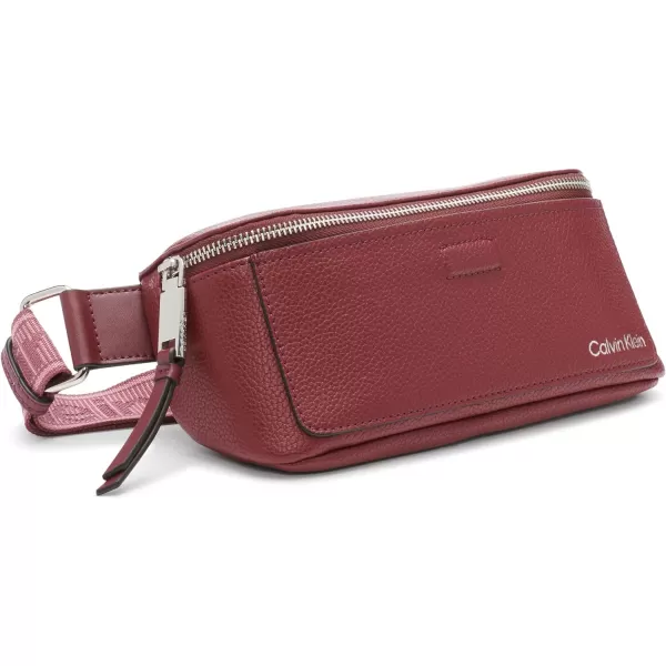 Calvin Klein Womens Millie Novelty Belt BagDeep Rouge