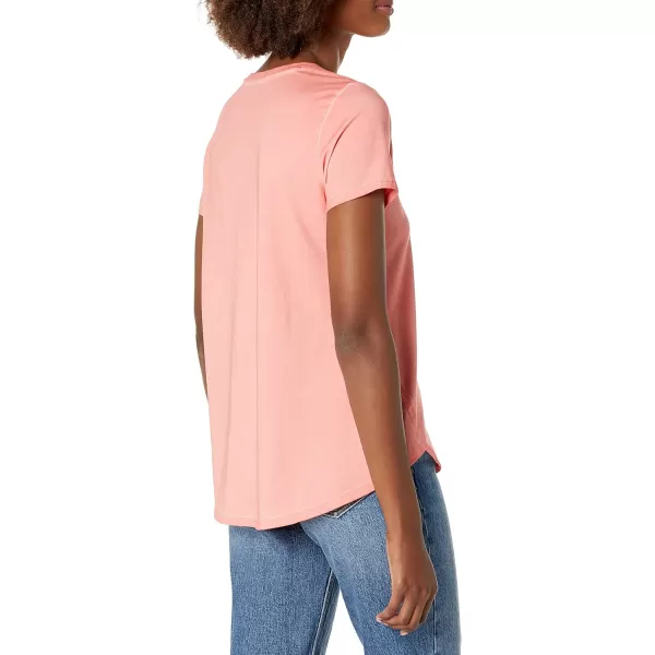 Calvin Klein Womens Minimal Logo Short Sleeve Tee Cut ShirtWhite
