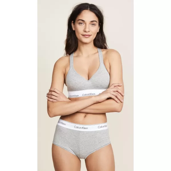 Calvin Klein Womens Modern Cotton Boyshort PantyGrey Heather