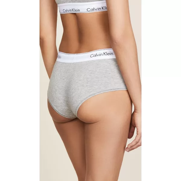 Calvin Klein Womens Modern Cotton Boyshort PantyGrey Heather