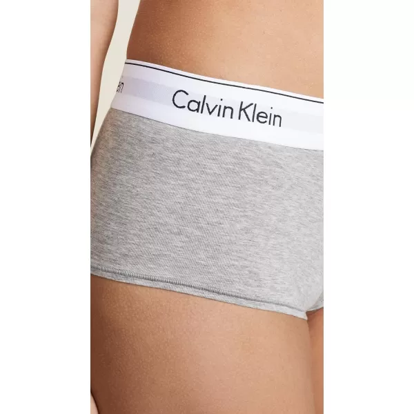 Calvin Klein Womens Modern Cotton Boyshort PantyGrey Heather