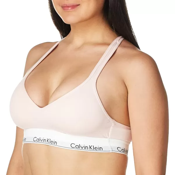 Calvin Klein Womens Modern Cotton Lightly Lined Wireless BraletteNymphs Thigh