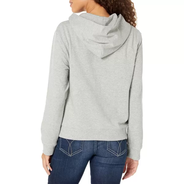 Calvin Klein Womens Modern Cotton Lounge Full Zip HoodieGrey Heather