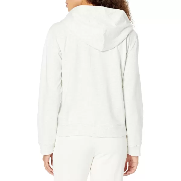 Calvin Klein Womens Modern Cotton Lounge Full Zip HoodieSnow Heather