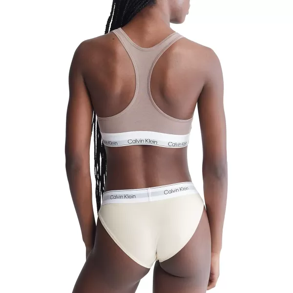 Calvin Klein Womens Modern Cotton Naturals Unlined Wireless BraletteRich Taupe