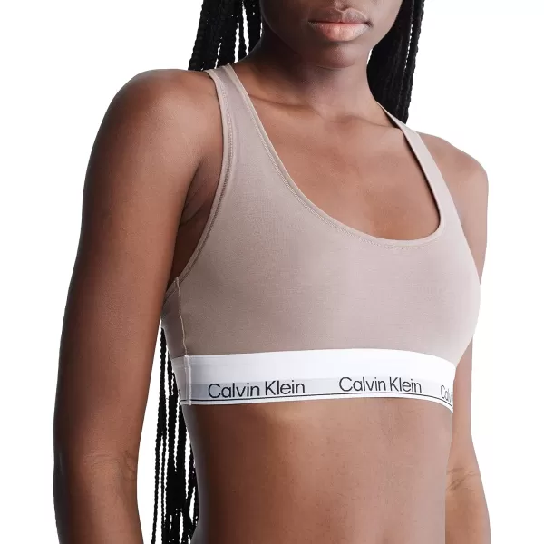 Calvin Klein Womens Modern Cotton Naturals Unlined Wireless BraletteRich Taupe