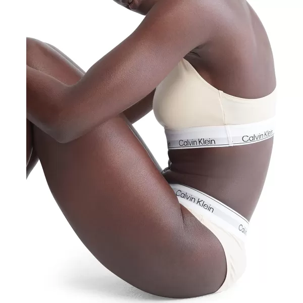 Calvin Klein Womens Modern Cotton Naturals Unlined Wireless BraletteStone