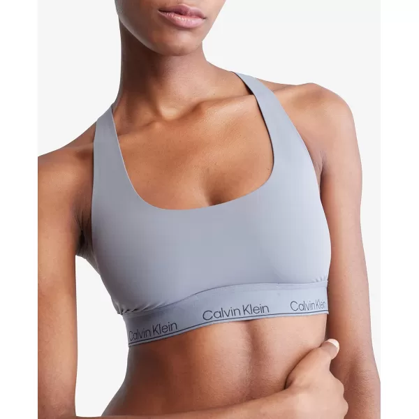 Calvin Klein Womens Modern Cotton Performance Unlined BraletteAsphalt Grey