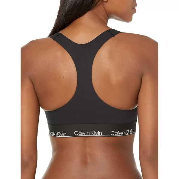 Calvin Klein Womens Modern Cotton Performance Unlined BraletteBlack