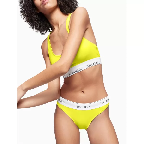 Calvin Klein Womens Modern Cotton Stretch Bikini PantyCitrina