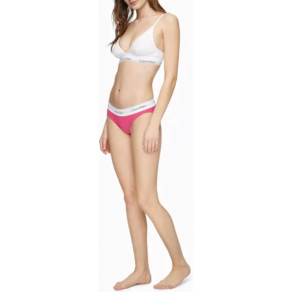 Calvin Klein Womens Modern Cotton Stretch Bikini PantyRaspberry Sorbet