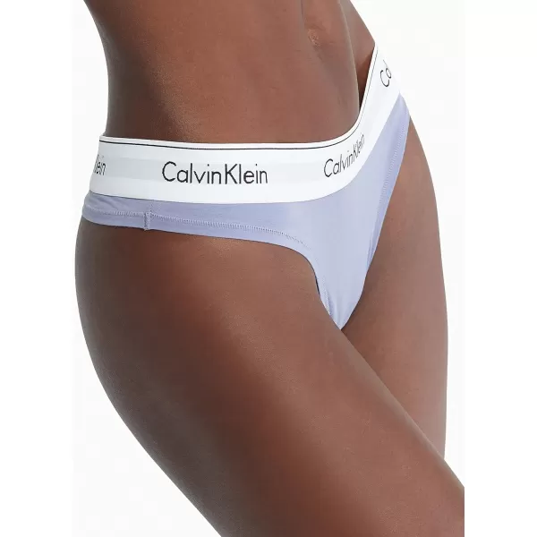 Calvin Klein Womens Modern Cotton Stretch Thong PantiesSplash of Grape