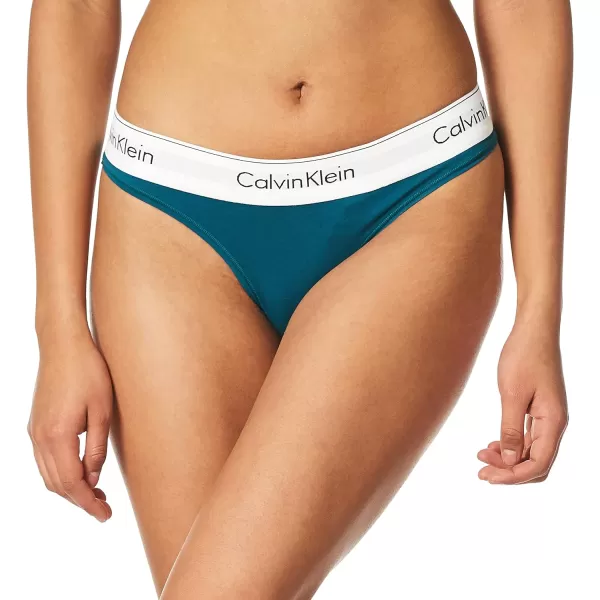 Calvin Klein Womens Modern Cotton Stretch Thong PantiesTopaz Gemstone