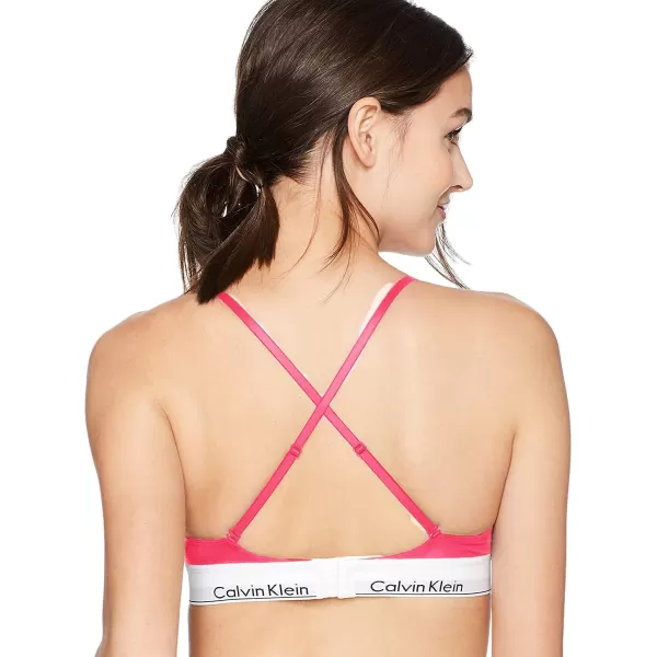 Calvin Klein Womens Modern Cotton Triangle BraRaspberry Sorbet