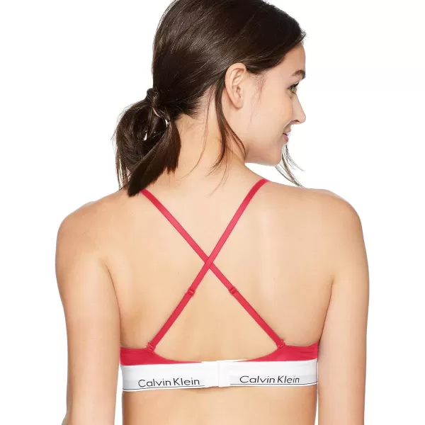 Calvin Klein Womens Modern Cotton Triangle BraStrawberry