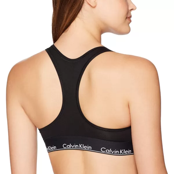 Calvin Klein Womens Modern Cotton Unlined Wireless BraletteBlack Waistband