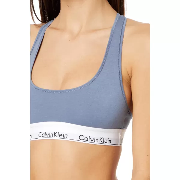 Calvin Klein Womens Modern Cotton Unlined Wireless BraletteFlint Stone