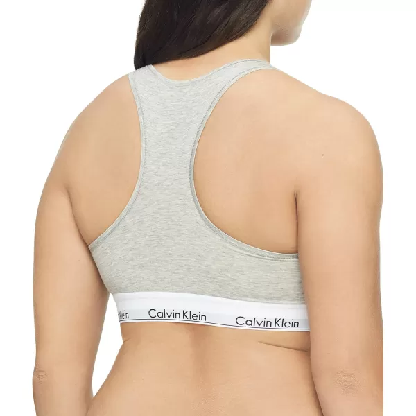 Calvin Klein Womens Modern Cotton Unlined Wireless BraletteGrey Heather