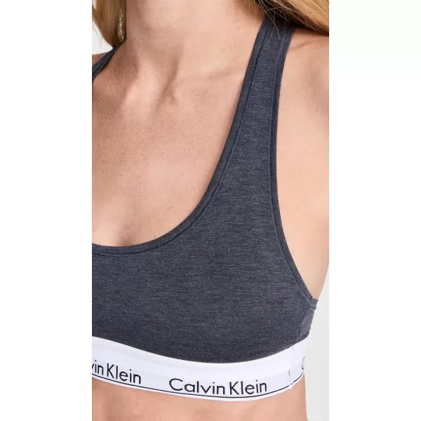 Calvin Klein Womens Modern Cotton Unlined Wireless BraletteHemisphere Blue Heather