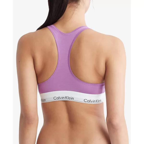 Calvin Klein Womens Modern Cotton Unlined Wireless BraletteIris Orchid