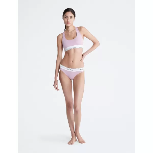 Calvin Klein Womens Modern Cotton Unlined Wireless BraletteMauve Mist