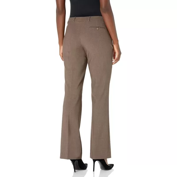 Calvin Klein Womens Modern Fit Lux Pant with BeltHeather Taupe