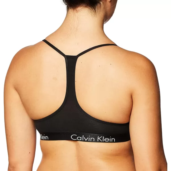 Calvin Klein Womens Motive Cotton Lightly Lined BraletteBlack