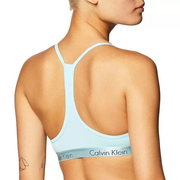 Calvin Klein Womens Motive Cotton Lightly Lined BraletteFrozen