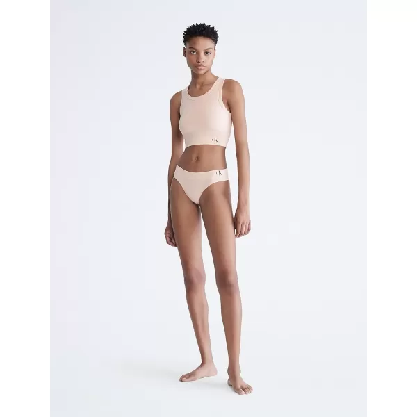 Calvin Klein Womens Naturals Cotton Stretch Flex TankMudstone