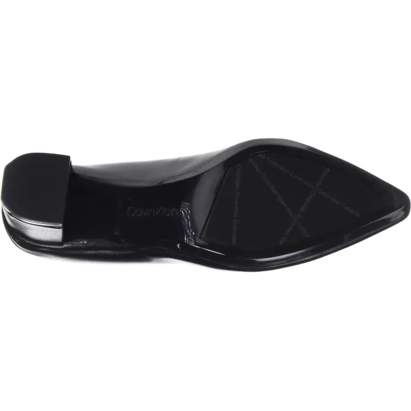 Calvin Klein Womens NitaBlack Leather