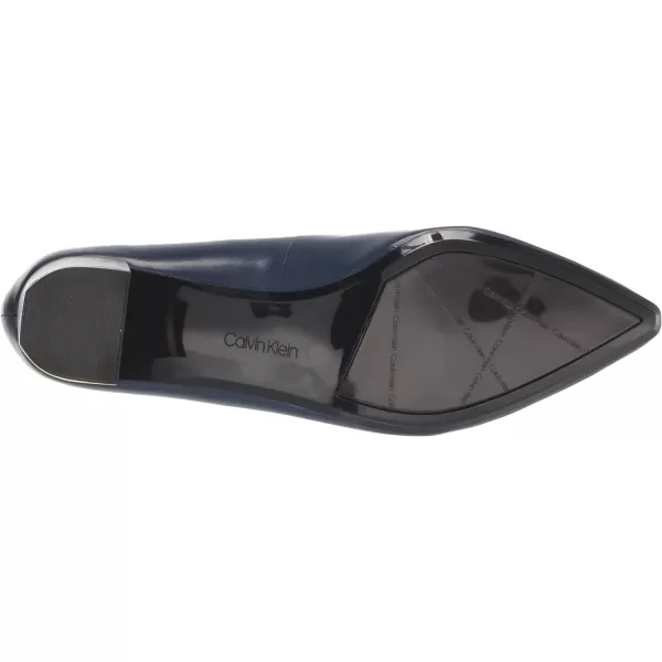 Calvin Klein Womens NitaDark Navy Leather 401