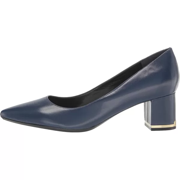 Calvin Klein Womens NitaDark Navy Leather 401