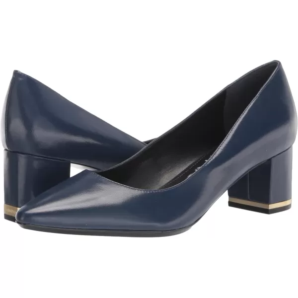 Calvin Klein Womens NitaDark Navy Leather 401