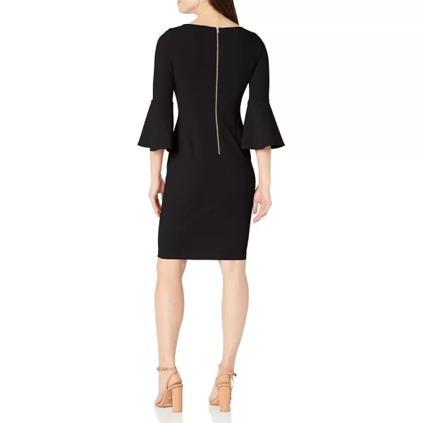 Calvin Klein Womens Peplum Sheath DressBlack 3