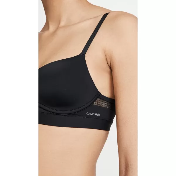 Calvin Klein Womens Perfectly Fit Flex Lightly Lined Wirefree BraletteBlack