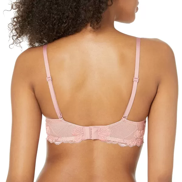 Calvin Klein Womens Perfectly Fit Flex Lightly Lined Wirefree BraletteFresh Pink Lace