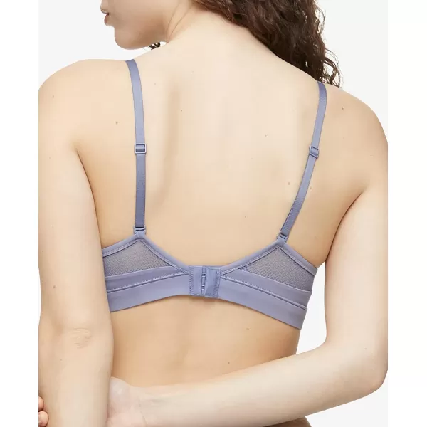 Calvin Klein Womens Perfectly Fit Flex Lightly Lined Wirefree BraletteLilac Bud