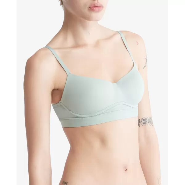 Calvin Klein Womens Perfectly Fit Flex Lightly Lined Wirefree BraletteSage Meadow