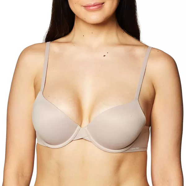 Calvin Klein Womens Perfectly Fit Lightly Lined Tshirt Bra With Memory TouchFresh Taupe