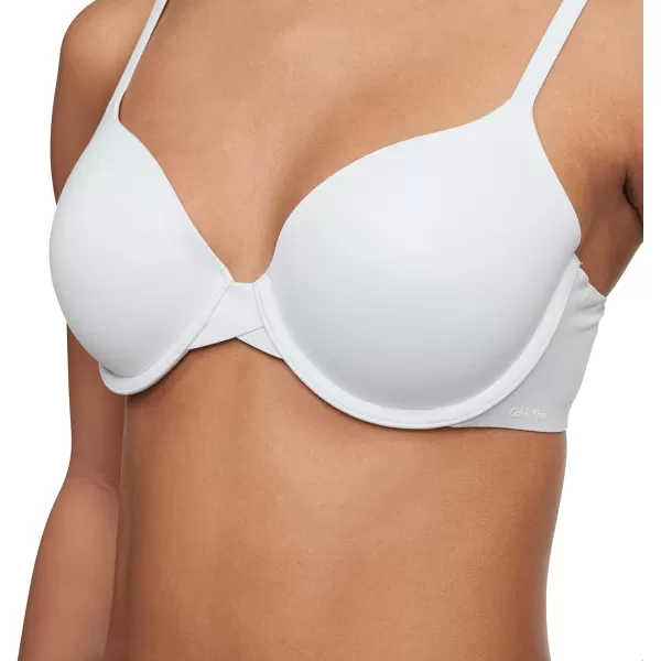 Calvin Klein Womens Perfectly Fit Lightly Lined Tshirt Bra With Memory TouchPolished Blue