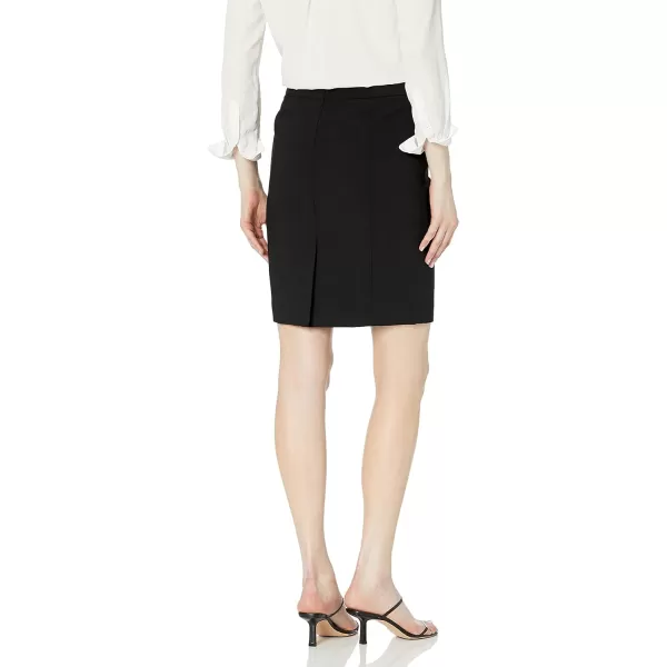 Calvin Klein Womens Petite Lux Straight SkirtBlack