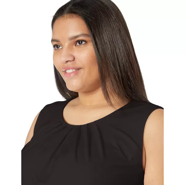 Calvin Klein Womens Plus Size Pleat Neck CamiBlack