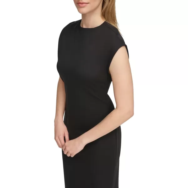 Calvin Klein Womens Ponte Formal Fitted DressBlack