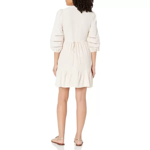 Calvin Klein Womens Puff Sleeve with Side Pleated Ruffle DressCalvin Klein Womens Puff Sleeve with Side Pleated Ruffle Dress