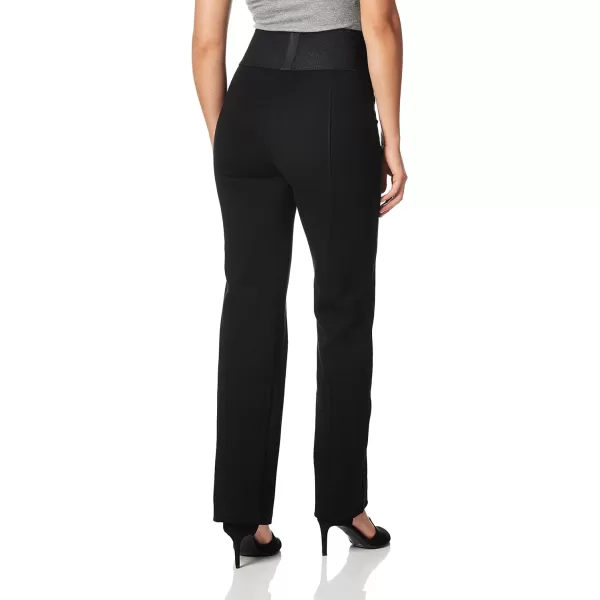 Calvin Klein Womens Pull On Stretch Pants Standard and PlusStraight Black