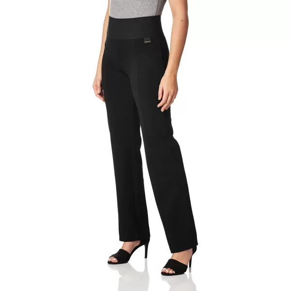 Calvin Klein Womens Pull On Stretch Pants Standard and PlusStraight Black