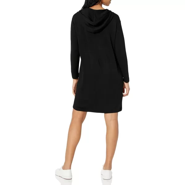 Calvin Klein Womens Pull on Long Sleeve Hoodie DressNero