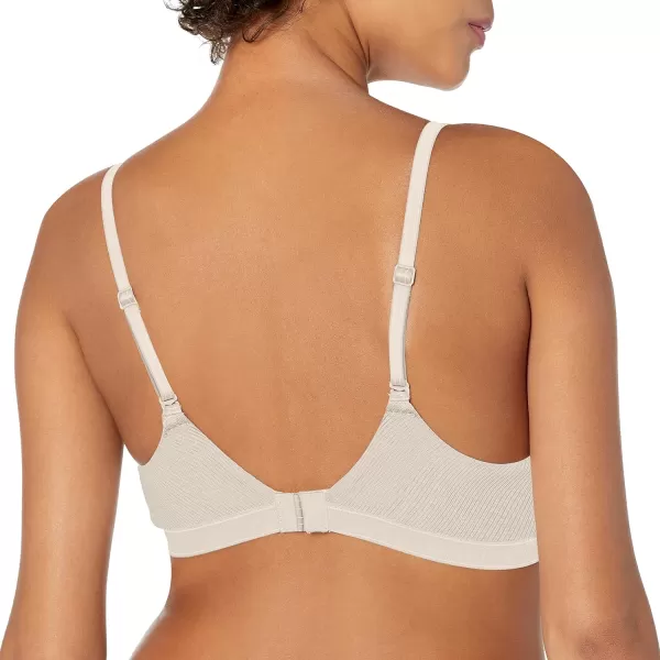 Calvin Klein Womens Pure Ribbed Lightly Lined BraletteOcean Storm