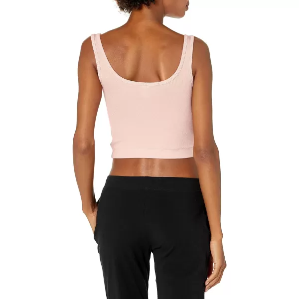 Calvin Klein Womens Pure Ribbed Lounge Tank TopBarely Pink